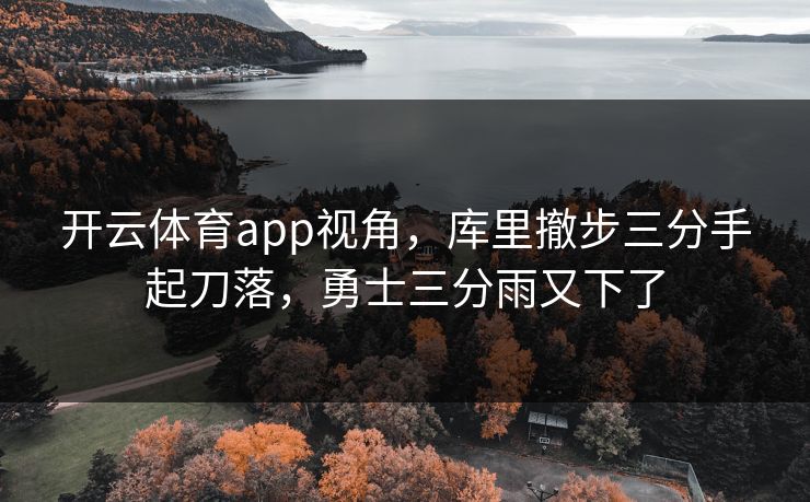 开云体育app视角，库里撤步三分手起刀落，勇士三分雨又下了