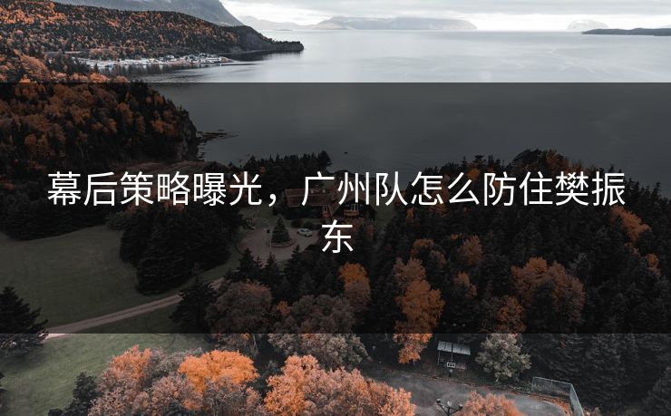 幕后策略曝光，广州队怎么防住樊振东