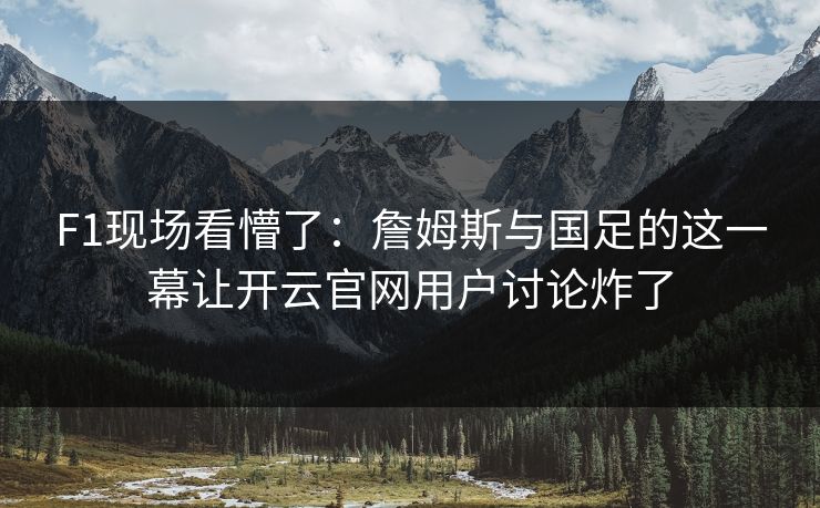 F1现场看懵了：詹姆斯与国足的这一幕让开云官网用户讨论炸了